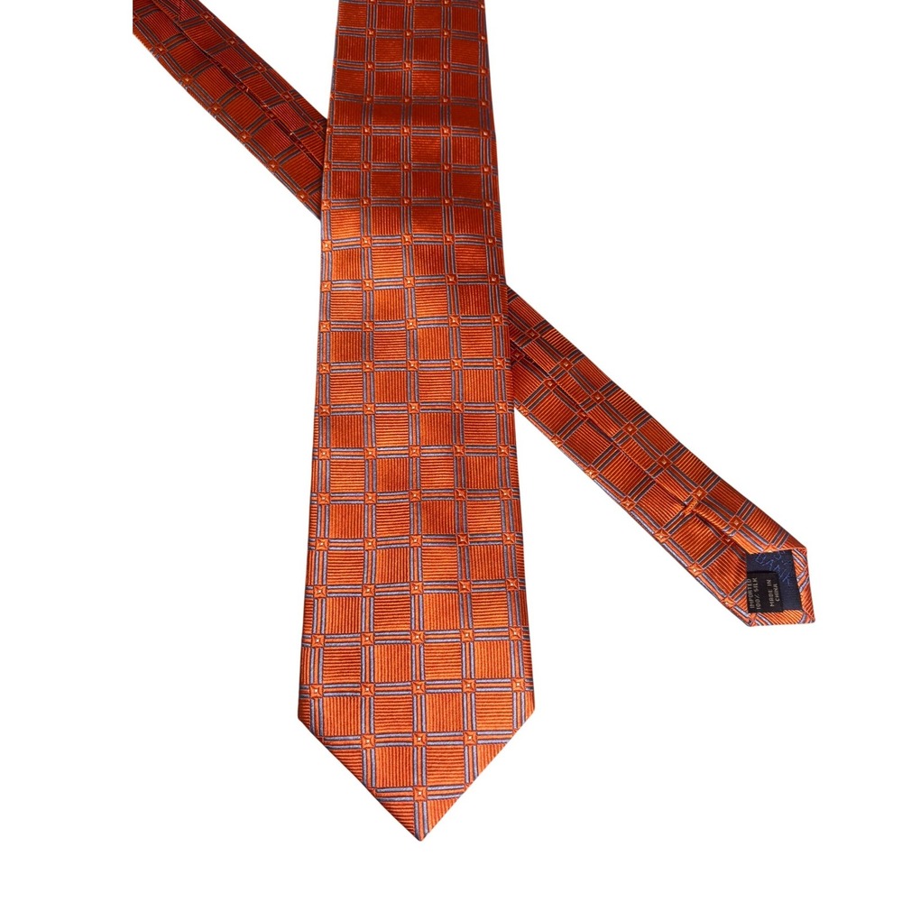 Jos. A. Banks Mens Neck Tie Executive Collection Orange Purple 60" Professional - Picture 2 of 6